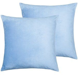 ⭐Velvet Pillow Cover, 18" x 18", Sky Blue⭐